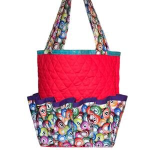 Hand crafted by ME Bingo / Makeup Bag for 12 exterior bush or dauber pockets